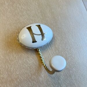 Anthro x Molly Hatch Ceramic Hook - Letter H